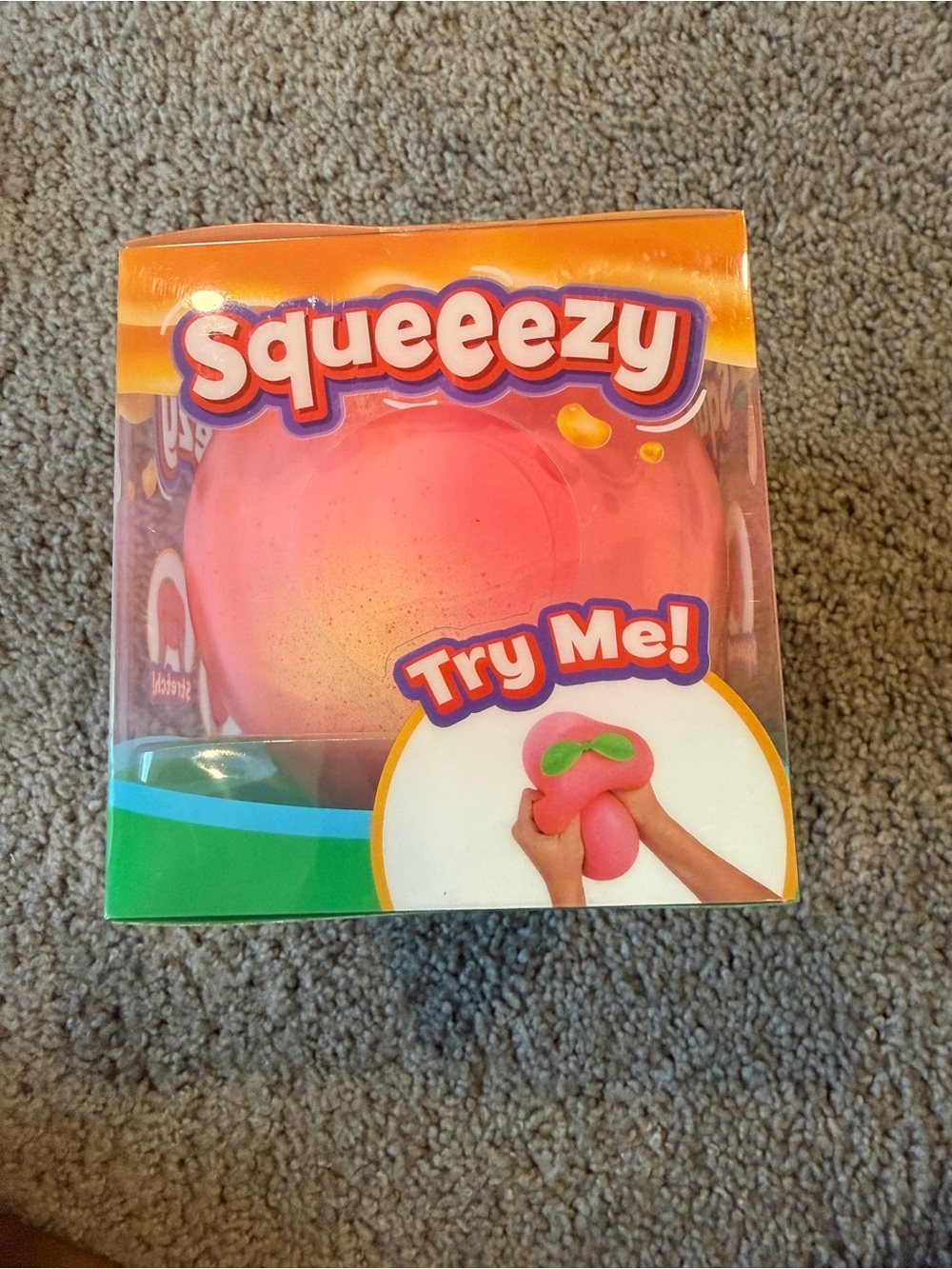 NEW Squeezy Pink Stress Ball Toy - 'Squeezy'